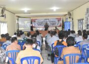 Satlinmas Berperan Penting Jaga Ketertiban, Dandim 1002/HST Berikan Materi Bela Negara