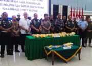 Kodaeral XII Hadiri Serah Terima Barang Bukti Penyelundupan Narkotika oleh Satgas Pamtas RI–MLY