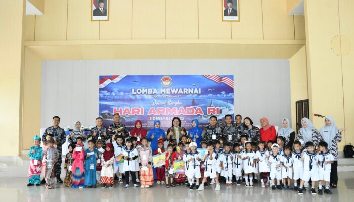 Kodaeral XII Gelar Lomba Mewarnai “Aku Cinta Laut” dalam Rangka HUT Armada RI 2025