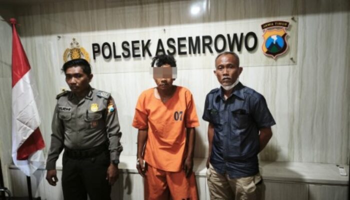 Polsek Asemrowo Amankan Residivis Pencuri Kompor di Greges Jaya