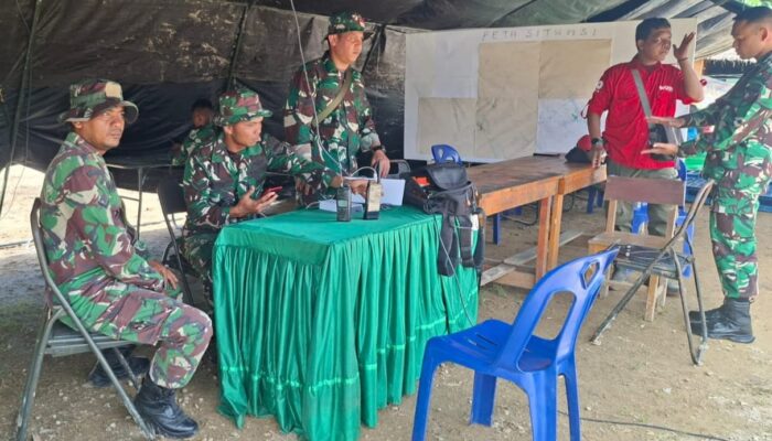 Satgas Kodam I/BB Gelar Starlink di Sejumlah Posko untuk Percepat Penanganan Bencana di Taput