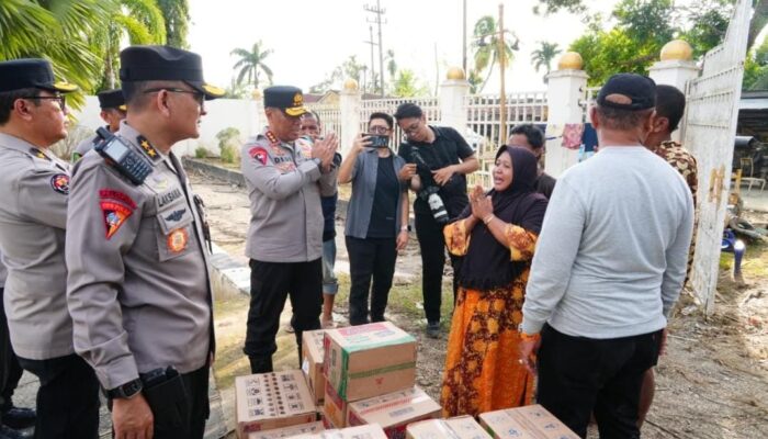 Wakapolri Tinjau Aceh Tamiang dan Salurkan Bantuan Kemanusiaan dari Batalyon Dhira Brata Akpol 1990