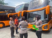 Polres Malang Cek Kelayakan Bus Pariwisata Jelang Nataru