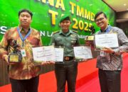 Dandim 1208/Sambas Dampingi Penerima Penghargaan Media Sosial dan Media Online Terbaik Pada LKJ TMMD ke-126