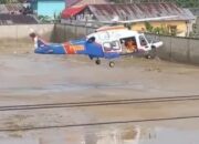 Helikopter Poludara Baharkam Polri Berhasil Dropping Logistik Bantuan ke Aceh Tamiang