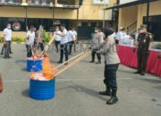 Polres Pelabuhan Tanjung Perak Musnahkan Barang Bukti Narkoba, 32 Kasus Diselesaikan Lewat Restorative Justice
