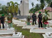 Kodim 1008/Tabalong Pimpin Upacara Ziarah Rombongan Hari Juang TNI AD ke-80