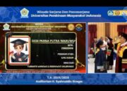 Dedi Parna Putra Waruwu, Lulusan Ilmu Hukum, Wisudawan yang Dilantik di Auditorium H. Syahruddin Siregar.