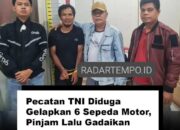 Seorang mantan anggota TNl yang sudah dipecat diduga g3lapkan enam motor awalnya dipinjam,alu digadaikan