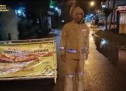 Polsek Tambelangan Tutup Total Jalur Tambelangan — Kotah untuk Pengecoran Jalan, Pengendara Dialihkan