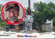 Kisah Seniman Pembuat Patung Macan Putih Kediri Sebelum Karyanya Viral