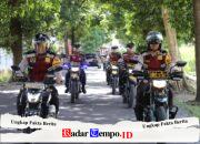 Kapolres Kediri Pimpin Patroli R2 Pastikan Libur Nataru Aman