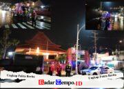 Patroli Blue light, Polres Nganjuk Pastikan Kamtibmas Kondusif Pasca Nataru