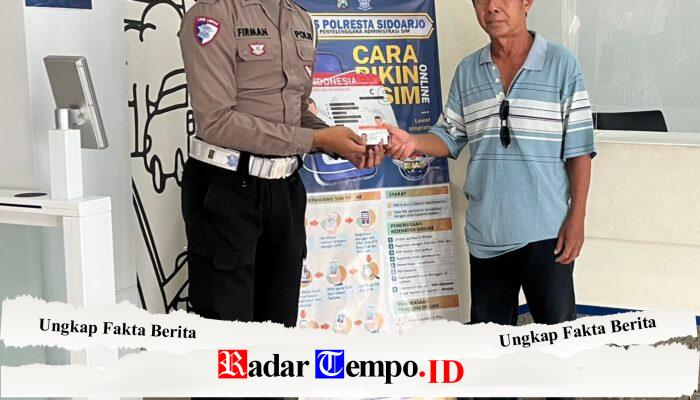 Perpanjangan SIM di Sidoarjo Kini Tinggal Klik: Layanan SINAR Dipuji Warga, Praktis dan Transparan