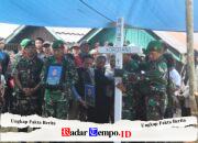 Dandim 1008/Tabalong Pimpin Upacara Persada Pemakaman Alm. Peltu (Purn) Kordiani