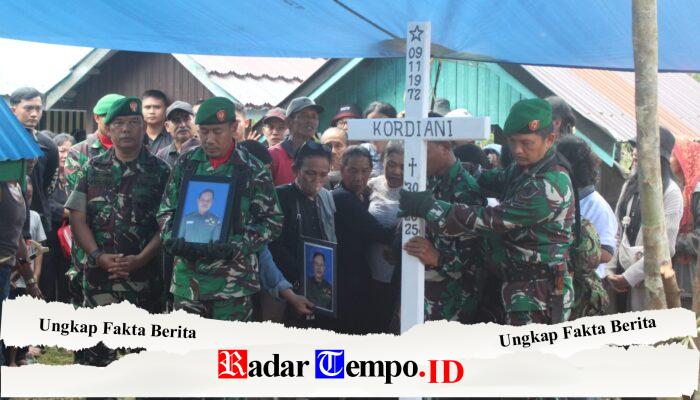 Dandim 1008/Tabalong Pimpin Upacara Persada Pemakaman Alm. Peltu (Purn) Kordiani