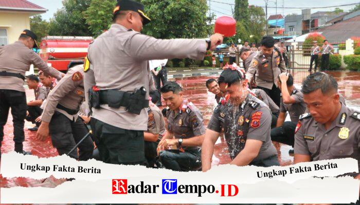 Polres Nias Selatan Gelar Kenaikan Pangkat 28 Personel Dengan Penuh Rasa Syukur