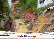 Diguyur Hujan Deras, Tanah Longsor Jogging Track Stadion Gejos Gresik