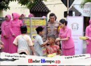 Polresta Sidoarjo Bersama Bhayangkari, Awali Tahun Dengan Aksi Sosial