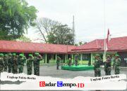 Pasi Intel Kodim 1008/Tabalong Pimpin Upacara Bendera Rutin Senin