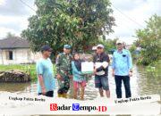 Babinsa Koramil 1002-08/LAU Hadir Dampingi Warga Terdampak Banjir