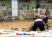 Polri Dampingi Pemulihan SDN 1 Tualang Cut Pasca banjir