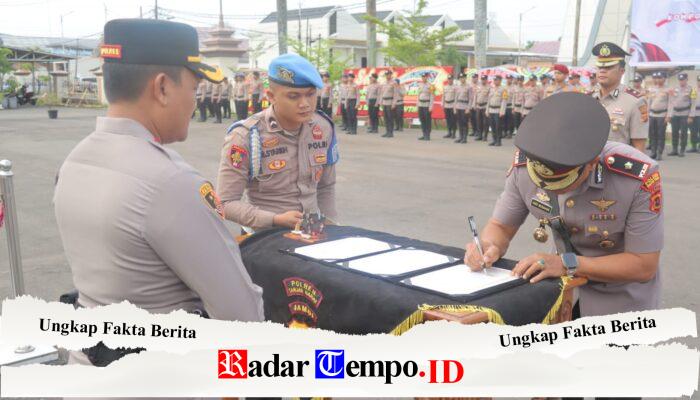 Kapolres Tanjab Barat Pimpin Sertijab Wakapolres Kompol Andi Musahar Resmi Menjabat