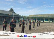 Dandim 1002/HST Pimpin Langsung Olahraga Bersama Anggota Makodim