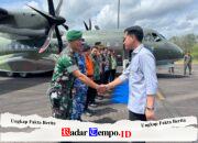 Dandim 1008/Tabalong Sambut Kedatangan Wakil Presiden RI di Bandara Warukin
