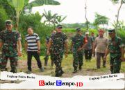 Dandim 0808/Blitar Dampingi Danrem 081/DSJ kunjungi Lokasi Sasaran Pembangunan Jembatan Gantung Di Blitar
