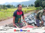Babinsa Kodim 1009/Tanah Laut Diterjunkan Bantu Percepat Pembangunan KDKMP