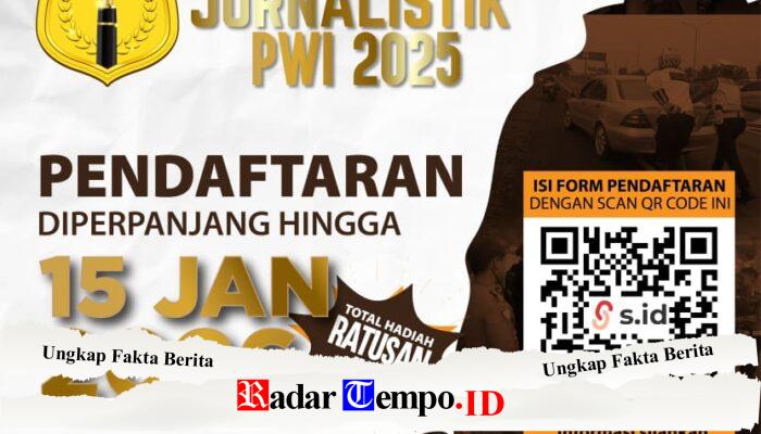 Antusiasme Tinggi Wartawan, Deadline AJP Award 2025 Diperpanjang hingga 15 Januari