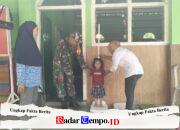 Babinsa Kelurahan Rembang Dampingi Kegiatan Penimbangan Balita Bersama Kader Posyandu