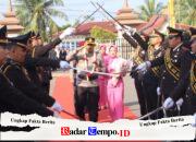 Kapolres Tanjab Barat Resmi Berganti, upacara yang berlangsung Khidmat ,Warnai Sertijab di halaman Mapolres