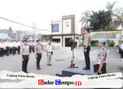 Wakapolres Kediri Kota Pimpin Apel Pagi, Tekankan Kesiapsiagaan dan Disiplin Personel