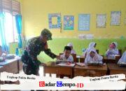 Babinsa Koramil 1009-01/Jorong Kawal Pelaksanaan Dan Pantau Pelaksanaan MBG Di SDN 1 Jorong