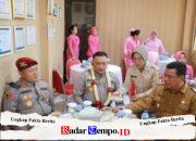 Wakil Bupati Tanjab Barat Hadiri Pisah Sambut Kapolres, yang di gelar di lapangan Mapolres