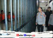 Kapolres Gresik Cek Langsung Mako dan Rutan, Sapa Warga Binaan