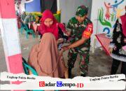 Babinsa Tlogo Bersama Kader Dan Bidan Desa Aktif Cegah Stunting Lewat Posyandu Balita