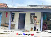 Pamapta SPKT Polres Sampang Ulurkan Bantuan Untuk Lansia Kurang Mampu