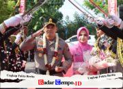 Tradisi Pedang Pora dan Banjari Sambut l, Kapolres Baru Nganjuk