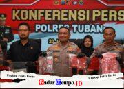 Polres Tuban Berhasil Amankan 21,79 Gram Sabu dan 780 Butir Pil Pregabalin