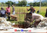 Gotong Royong Pembangunan KDKMP, Babinsa Koramil 1009-03/Bati-Bati Pastikan Progres Sesuai Target Harian