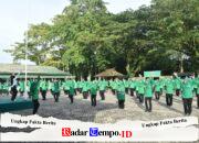Dipimpin Ketua Persit, Anggota Persit Dim 1002 Semarakkan Olahraga Bersama