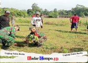 Peduli Lingkungan Sertu M. Ayub Bersama Warga Tlumpu Laksanakan Penghijauan Tanam Pohon Akasia