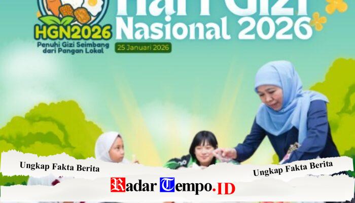 Hari Gizi Nasional, Gubernur Khofifah Komitmen Perkuat Gizi Masyarakat Lewat Jatim Sehat Sebagai Fondasi Peningkatan Kualitas SDM