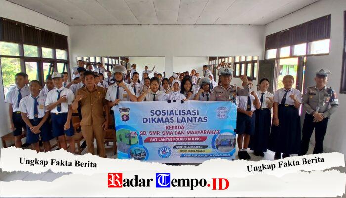 Keselamatan Jadi Prioritas, Satlantas Polres Pulang Pisau Sambangi SMPN 1 Kahayan Tengah