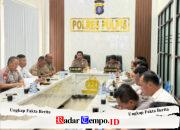 Polres Pulang Pisau Siaga Agenda Nasional, Kapolres Pimpin Anev Strategis