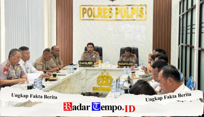 Polres Pulang Pisau Siaga Agenda Nasional, Kapolres Pimpin Anev Strategis