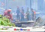 Respons Cepat Babinsa Kodim 1009/Tanah Laut Bantu Evakuasi Barang dan Padamkan Api Kebakaran